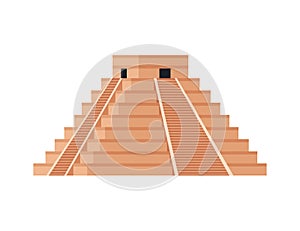 Maya Pyramid Illustration