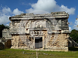 Maya pyramid temple Chichen Itza ruins in Yucatan, Mexico photo