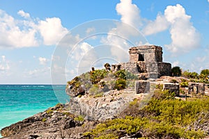 Maya ruins at Tulum, Mexico.