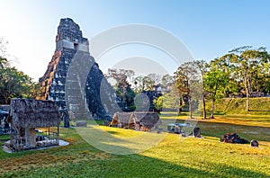 Maya Temple Pyramid, Tikal, Guatemala