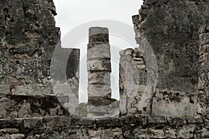 Maya temple ruins in Tulum, Mexico