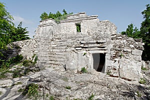 Maya Temple in Yucatan Mexico