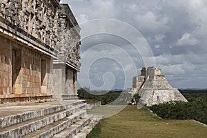 Maya temples in Uxmal, Mexico