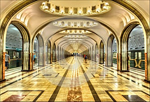 Mayakovskaya Metro Station, Moscow