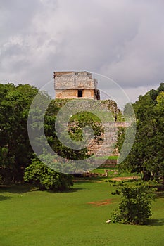 Mayan pyramids in Uxmal near merida yucatan mexico XLV