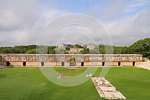 Mayan pyramids in Uxmal near merida yucatan mexico XXXVIII