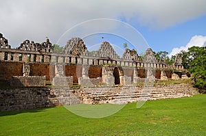 Mayan pyramids in Uxmal near merida yucatan mexico XLIII