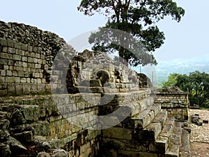 Mayan architecture and copan ruins in Honduras