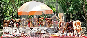 Mayan Artifacts On Display