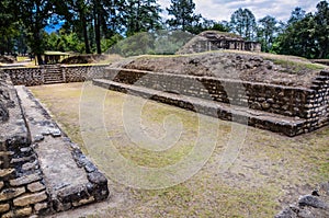 Mayan Ball Court -Iximche National Monument - Guatemala