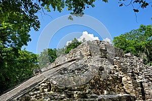 Mayan ball game ruins