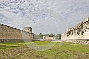 Mayan ballcourt in Chichen Itza, Mexico