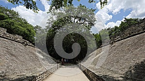 Mayan ballcourt , Coba , Mexico photo