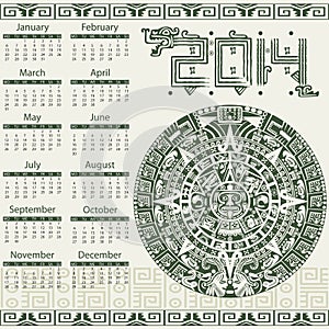 Mayan calendar 2014