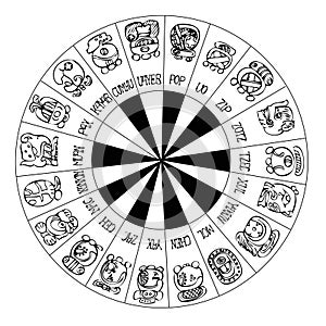 Mayan Calendar Circle