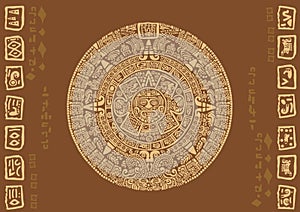 Mayan calendar. photo