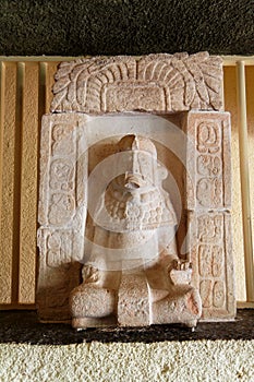 Mayan God Figure Uxmal Yucatan Mexico photo