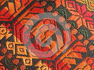 Mayan homespun textile pattern photo
