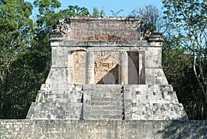 Mayan pyramid of Barbado in Chichen Itza photo