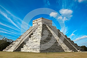 Mayan pyramid in Chichen-Itza, Mexico