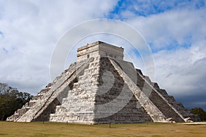 Mayan pyramid in Chichen-Itza, Mexico