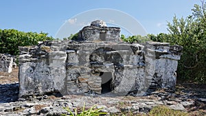 Mayan Pyramid in Cozumel island