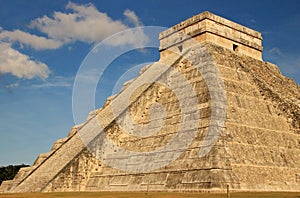 Mayan pyramid of Kukulkan, Mexico