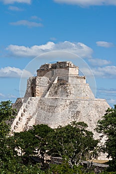 Mayan pyramid. Uxmal, Mexic