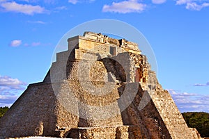 Mayan Pyramid , Uxmal, Mexico photo