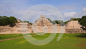 Mayan pyramids in Edzna campeche mexico XXIX photo