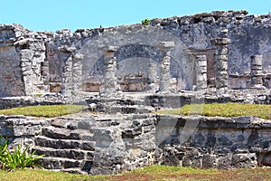 Mayan pyramids in Tulum quintana roo XVIII