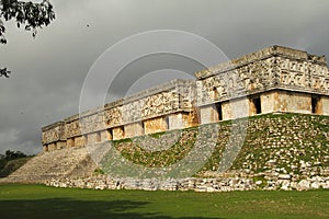 Mayan pyramids in Uxmal near merida yucatan mexico III