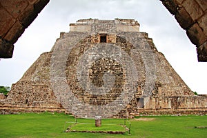 Mayan pyramids in Uxmal near merida yucatan mexico IV