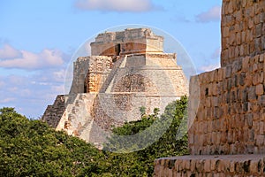 Mayan pyramids in Uxmal near merida yucatan mexico VI