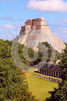Mayan pyramids in Uxmal near merida yucatan mexico XI