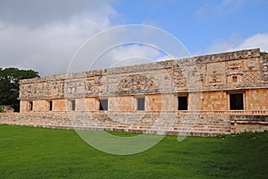 Mayan pyramids in Uxmal near merida yucatan mexico XL