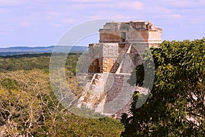 Mayan pyramids in Uxmal near merida yucatan mexico XVII