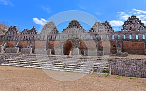 Mayan pyramids in Uxmal yucatan mexico LXII