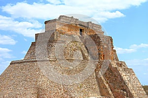 Mayan pyramids in Uxmal yucatan mexico LVII photo