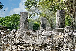 Mayan ruin in Cozumel, Mexico photo