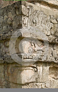 Mayan Ruin Detail at Tulum