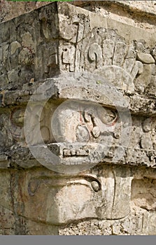 Mayan Ruin Detail at Tulum
