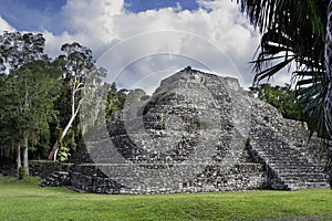 Mayan ruin pyramid