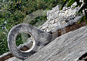 Mayan Ruins Ballgame Hoop