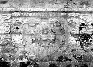 Mayan ruins of Chichen Itza Frieze