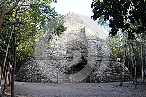 Mayan ruins at Coba, YucatÃ¡n Peninsula, Mexico