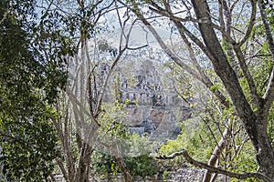 Mayan ruins in the jungle at Uxmal - Mexico