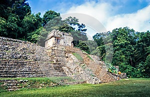 Mayan ruins in Palenque, Chiapas, Mexico.