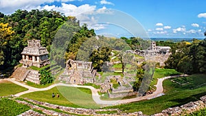 Mayan ruins in Palenque, Chiapas, Mexico photo