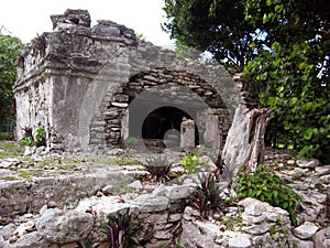 Mayan Ruins in Playa del Carmen, MX